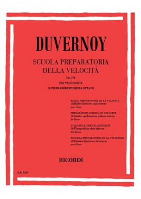 Scuola Preparatoria Della Velocita Op. 276 20 Studi-Esercizi