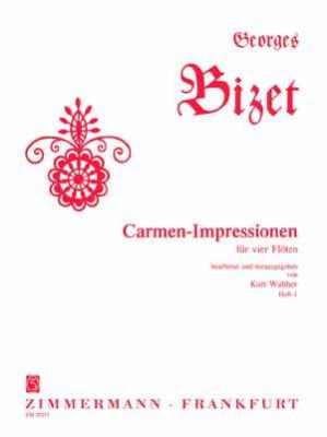 Impressions De Carmen. Cahier #1 Pour 4 Flûtes