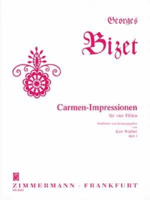 Impressions De Carmen. Cahier #2 Pour 4 Flûtes