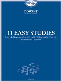 11 Easy Studies / Duvernoy (Op. 276), Burgmüller (Op. 100) - Piano/Orch