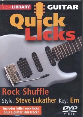 Dvd Lick Library Quick Licks Rock Shuffle S. Lukather