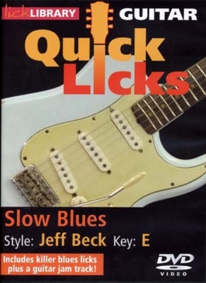 Dvd Lick Library Quick Licks Slow Blues In E Jeff Beck