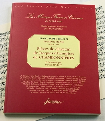 Manuscrit Bauyn - Première Partie : Pièces De Chambonnières