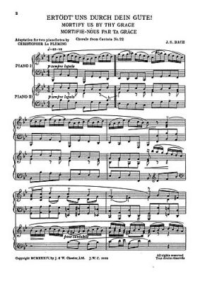 2 Choral Preludes For 2 Pianos