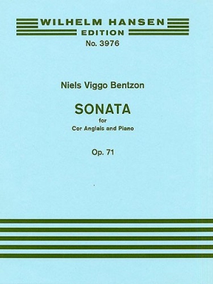 Bentzon Sonata Op. 71 For Cor Anglais And Piano