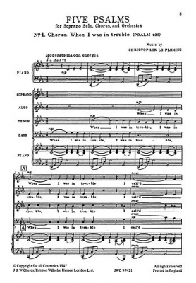 5 Psalms (Vocal Score)