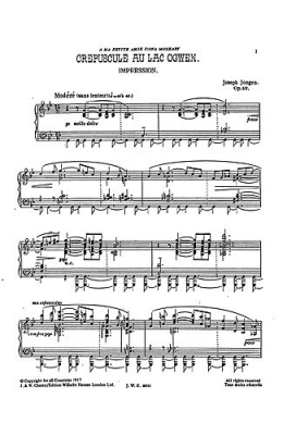 Crepuscule Au Lac Ogwen: Impression (Piano)