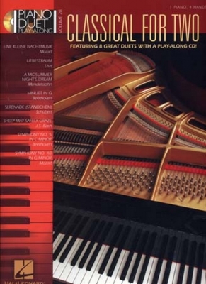 Piano Duet Play Along Vol.28 Classical For Two 1 Po/4 Hands Cd