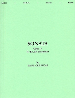 Creston Sonata Op. 19 Eb Alto Sax
