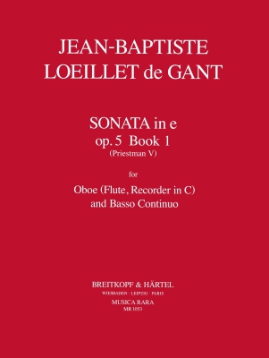 Sonate In E-Moll Op. 5/1