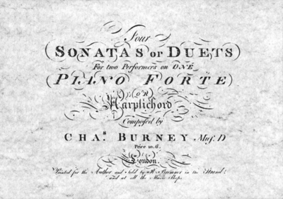 Sonatas Or Duets
