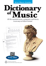 Mini Music Guides : Dictionary Of Music