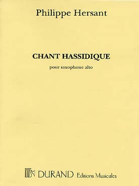 Chant Hassidique Pour Saxophone Alto