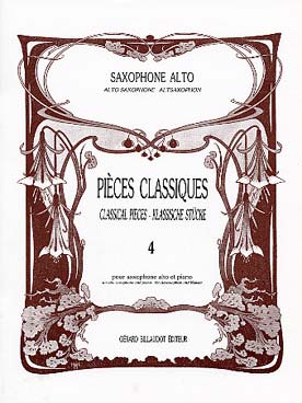 Pieces Classiques - Pour Saxophone Alto - Vol.4