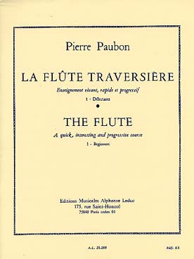 Flûte Traversiere Vol.1 : Debutants