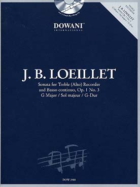 Sonate Op. 1 / J.B. Loeillet - Flûte A Bec Alto And Bc