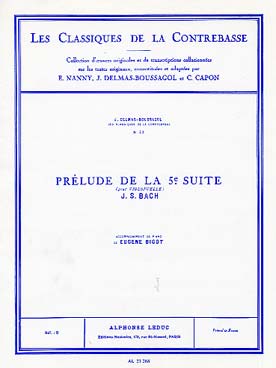 Classique Contrebasse N0043 Suite N05 Pour Violoncelle:Prelude