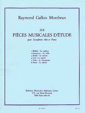 6 Pieces Musicales D'Etude