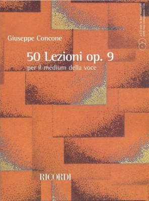50 Lezioni, Op. 9 Con Due Cd Per Canto E Pianoforte