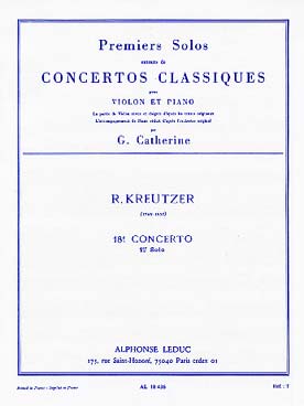 Premiers Solos Concertos Classiques:N018 Violon Et Piano