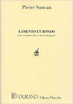 Lamento Et Rondo Pour Saxophone Alto En Mi Bemol Et Piano