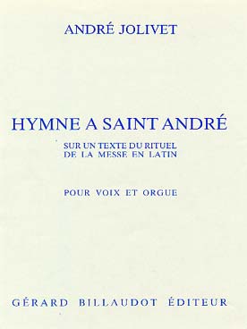 Hymne A Saint Andre - Sur Un Theme Du Rituel De La Messe En Latin
