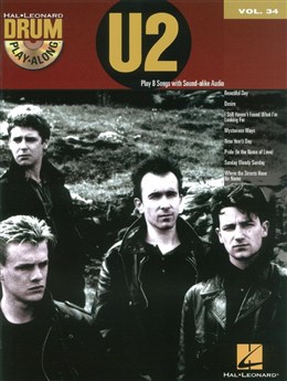 Drum Play Along Vol.34 : U2 - Book