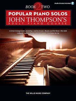 Popular Piano Solos : John Thompson's Adult Piano Course - Book 2 - Book - Online Audio
