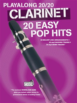 Play Along 20/20 : 20 Easy Pop Hits - Book - Audio Download