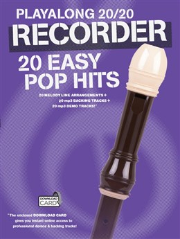 Play Along 20/20 : 20 Easy Pop Hits - Book - Download Card