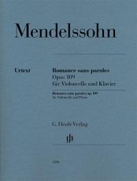 Romance Sans Paroles Op. 109 (Lieder ohne worte)