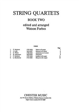 String Quartets Book.2 Score And Parts