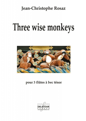 3 Wise Monkeys Pour 3 Flûtes A Bec Ténor