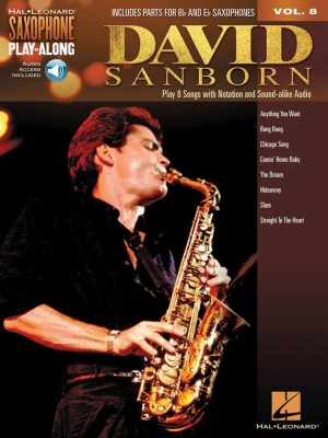 Saxophone Play Along Vol.8 David Sanborn + Online Audio Access