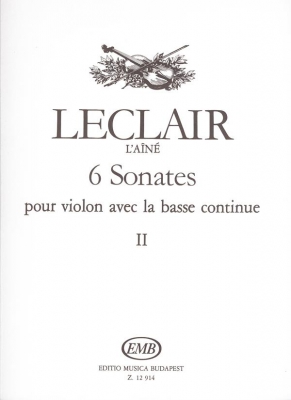 6 Sonaten II Für Violine Und Basso Continuo