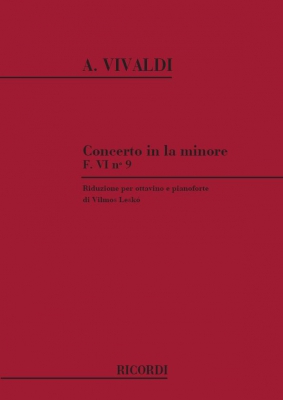 Concerto In La Minore Per Octavin (Flautino) Archi Ecembalo - F. VIN. 9 - Rv 445