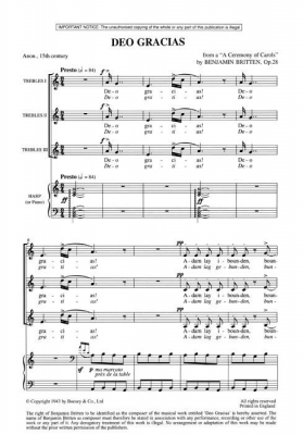 A Ceremony Of Carols Op. 28