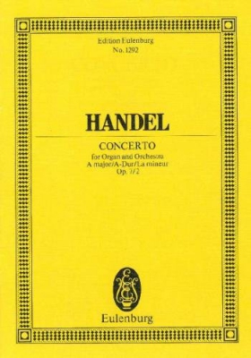 Organ Concerto #8 A Major Op. 7/2 Hwv 307