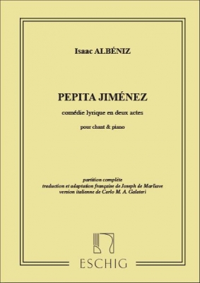 Pepita Jimenez Chant/Piano (Fr/Ita