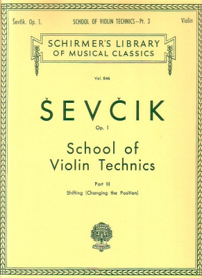 School Of Violin Technics, Op. 1 - Book 3