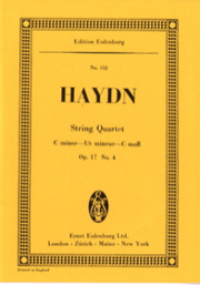 String Quartet C Minor Op. 17/4 Hob. III: 28