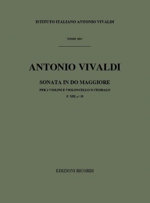 Sonate Pour Vl. E B.C.: Pour 2 Vl. In Do Op. I N.3 - Rv 61 - F. XIII/19 Tomo 384