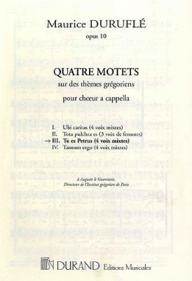 4 Motets Sur Des Themes Gregoriens Op. 10 N 3