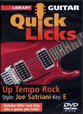 Dvd Lick Library Quick Licks Up Tempo Rock Satriani E