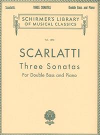 Scarlatti Three Sonatas For Double Bass And Piano