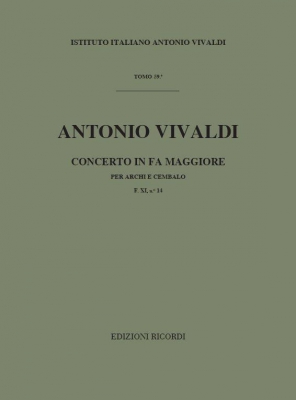 Concerto Per Archi E B.C.: In Fa Rv 136 - F.Xi/14 Tomo 59