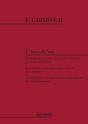 Arca Di Noe' Facili Melodie Su 5 Note In Chiave Di Violino Per Strumenti A Tastiera