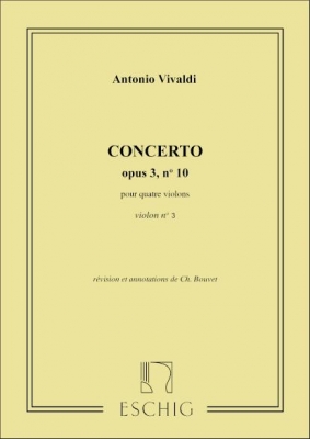 Concerto Op. 3 N 10 4 Vl Violon 3