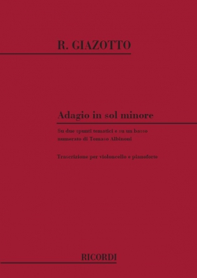 Adagio In Sol Min. Per Archi E Org. Di Remo Giazotto Su 2 Spunti Tematici E Su Un Basso Numerato