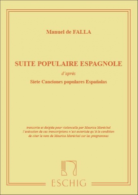Suite Populaire Espagnole D'Apres Siete Canciones